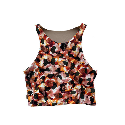 CROPPED CERRADO ORANGE PRINT