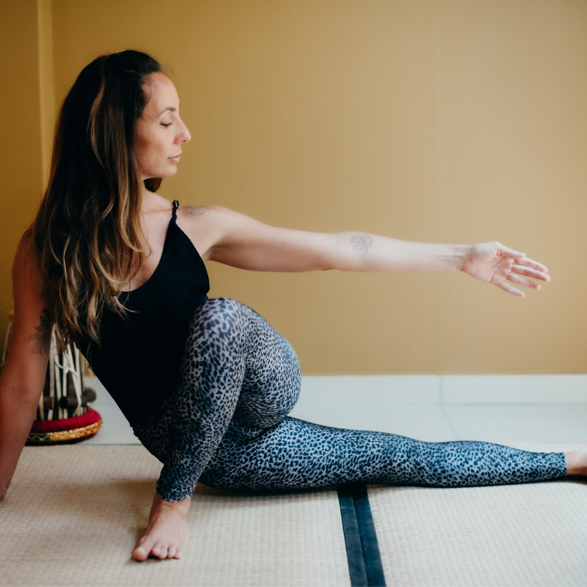 Leggings Silver Print